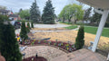 Made two flower tubs with bricks by driveway